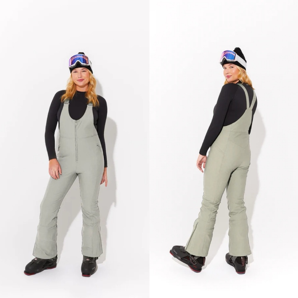Halfdays Isabel Soft Shell Bibs in Sage Green